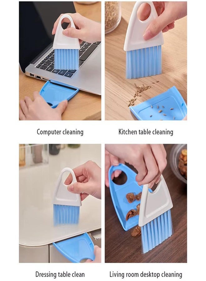 SpiderJuice Multipurpose Mini Plastic Magnetic Dustpan (Supdi) and Cleaning Broom Brush (Single Set, Random Color) - Image 3